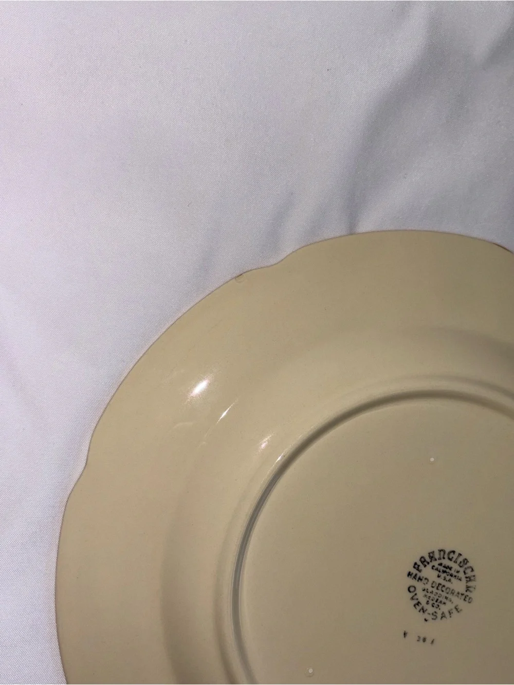 Franciscan Vintage Apple Dinner Plates Set of 4 Hand Painted 10” USA - As Is